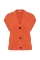 Millers Button Vest - Pureed Pumpkin Melange