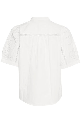 Byfrankie Ss Shirt - Marshmallow