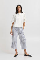 Byfrankie Ss Shirt - Marshmallow