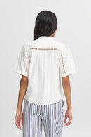 Byfrankie Ss Shirt - Marshmallow