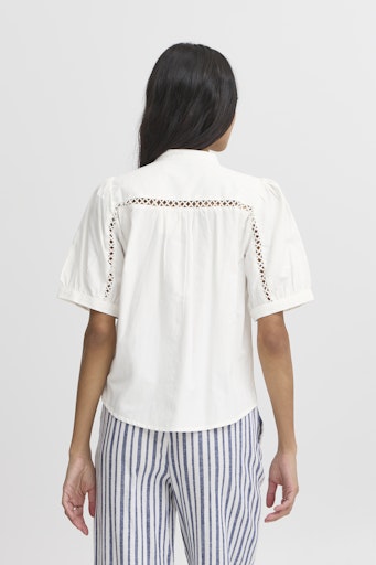 Byfrankie Ss Shirt - Marshmallow