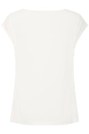 Perl Pleat Tee - Marshmallow