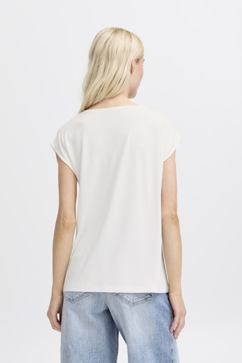 Perl Pleat Tee - Marshmallow