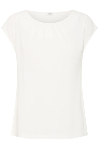 Perl Pleat Tee - Marshmallow