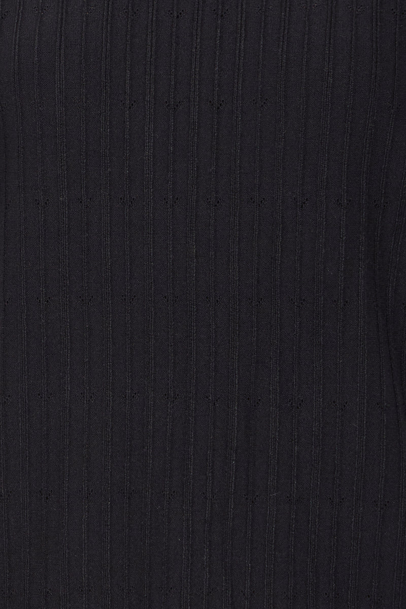 Byomanja Pointelle Jumper - Black