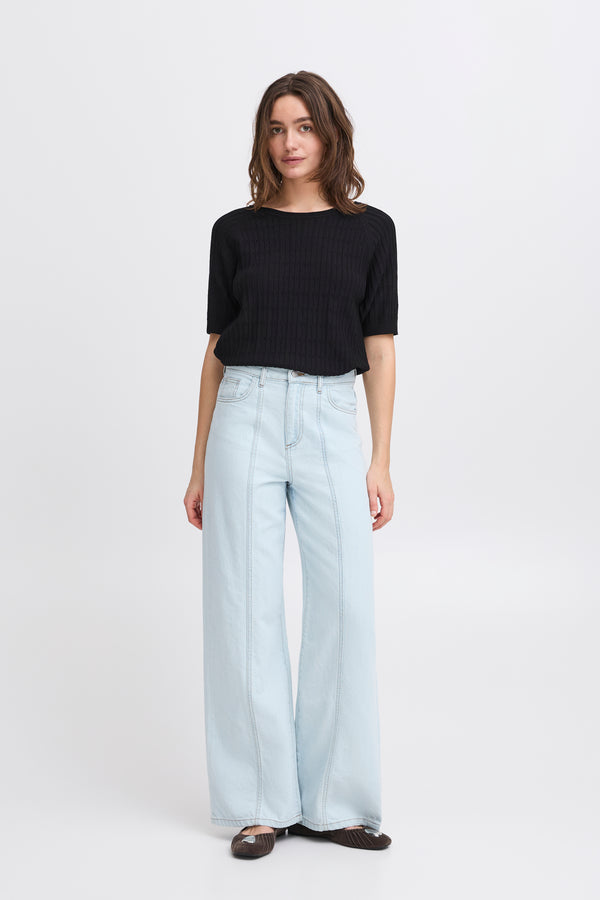 Byomanja Pointelle Jumper - Black