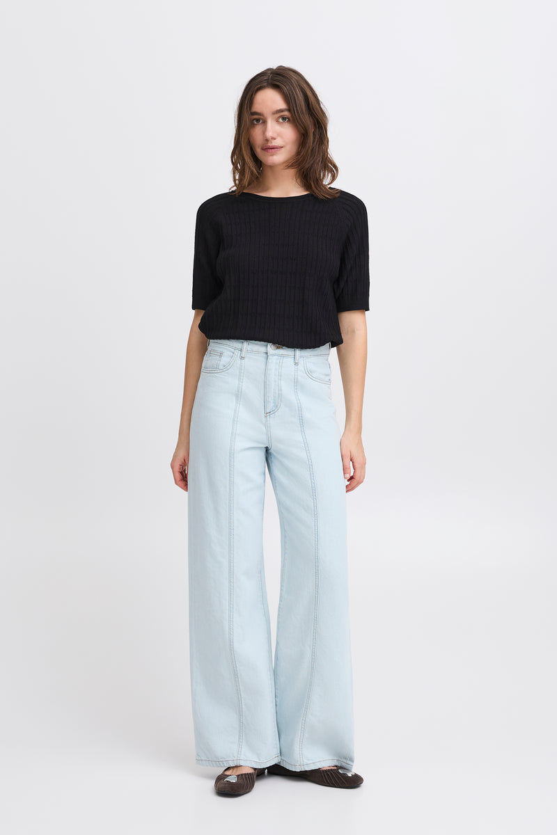 Byomanja Pointelle Jumper - Black