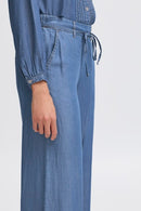 Bykosmo Wide Pants - Mid Blue Denim