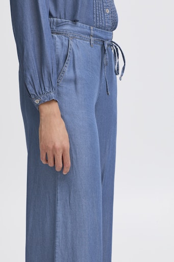 Bykosmo Wide Pants - Mid Blue Denim