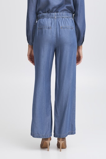 Bykosmo Wide Pants - Mid Blue Denim