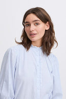 Imogen Ss Blouse - Silver Lake Blue