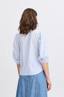 Imogen Ss Blouse - Silver Lake Blue