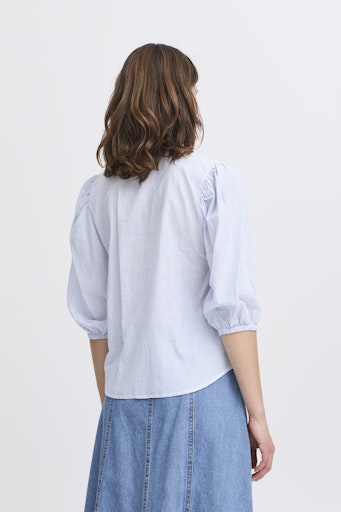Imogen Ss Blouse - Silver Lake Blue