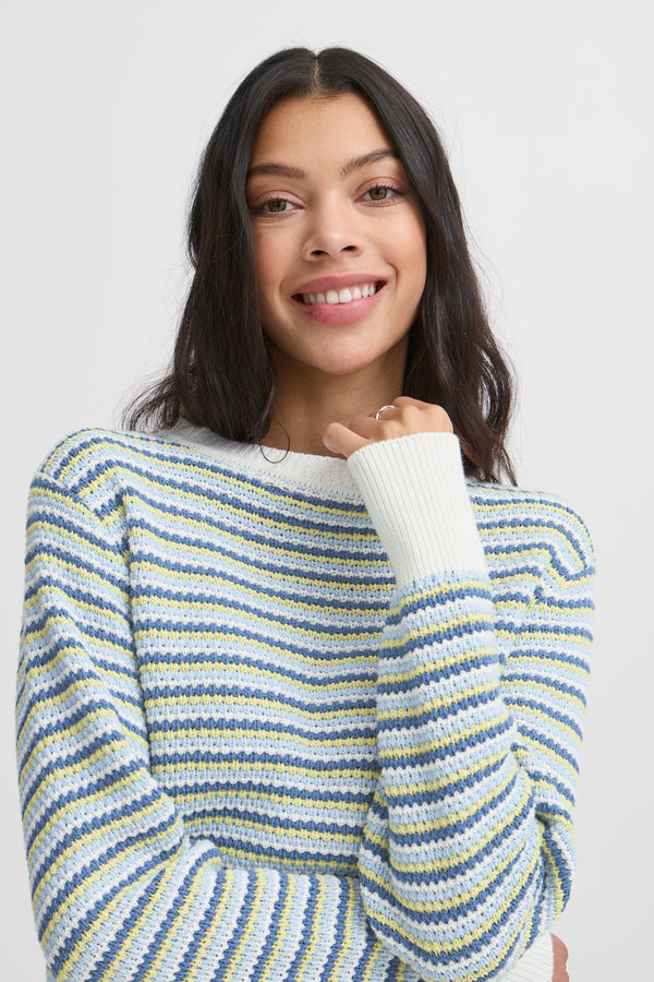 Magio Striped Jumper - Lemon Grass Mix