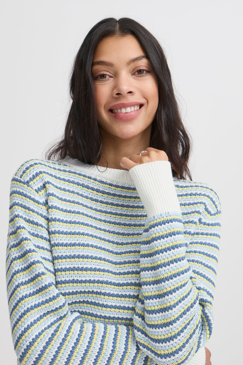 Magio Striped Jumper - Lemon Grass Mix