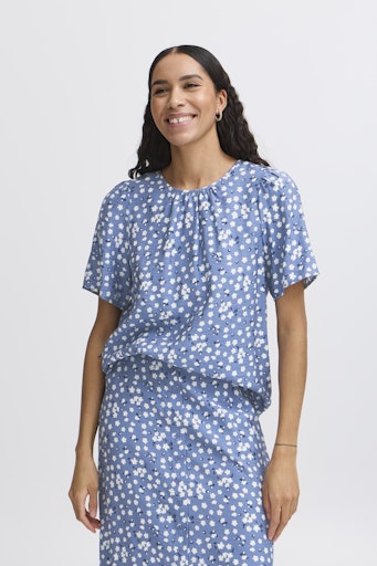 Ibano Blouse 3 - Blue Horizon Dits