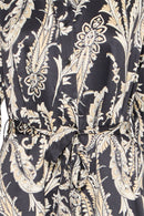 Byflair Shirt Dress - Black Paisley
