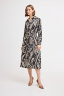 Byflair Shirt Dress - Black Paisley