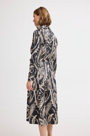 Byflair Shirt Dress - Black Paisley