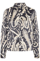 Flair Shirt - Black Paisley