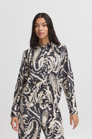 Flair Shirt - Black Paisley