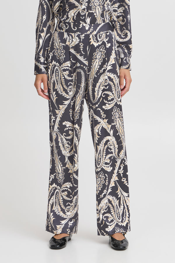 Byflair Pants - Black Paisley
