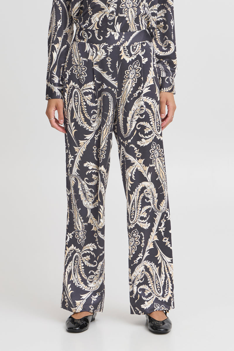 Byflair Pants - Black Paisley