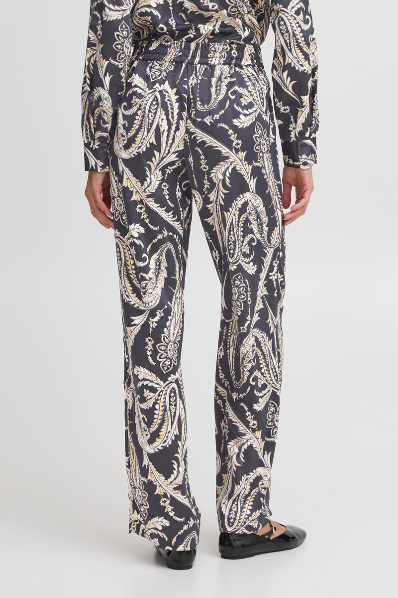 Byflair Pants - Black Paisley