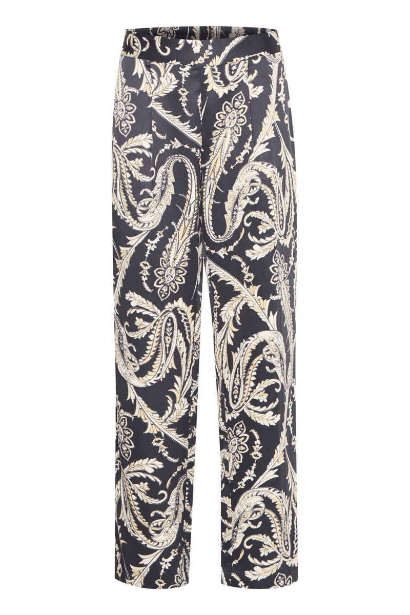 Byflair Pants - Black Paisley