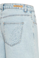 Kielo Emb Shorts - Light Blue Denim
