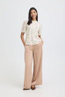 Issisa Print Blouse - Primrose Parfait Pink