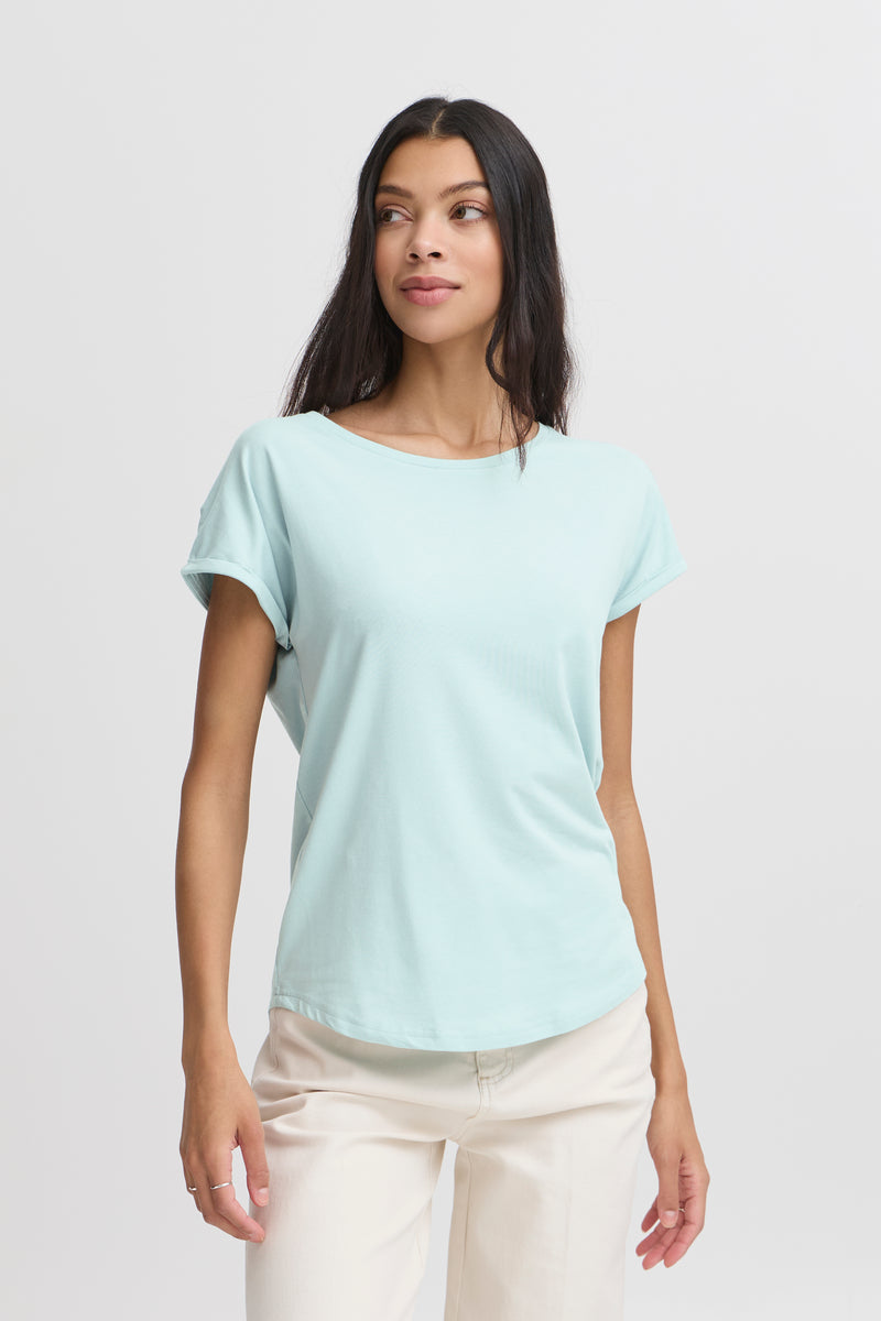 B Young  Pamila T-Shirt - Blue Haze