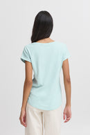 B Young  Pamila T-Shirt - Blue Haze