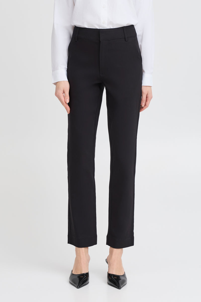 Dixi Straight Trousers - Black