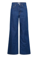 Kajane Wide Jeans - Dark Blue Denim