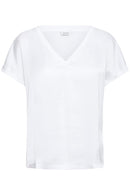 Selita V Neck T-Shirt - Optical White