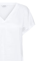 Selita V Neck T-Shirt - Optical White