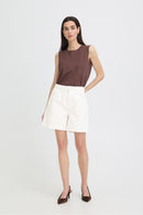 Kannia Shorts - Optical White