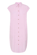 Falakka Short Sleeve Shirt Dress - Parfait Pink