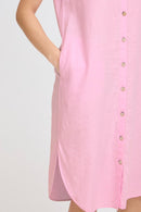 Falakka Short Sleeve Shirt Dress - Parfait Pink