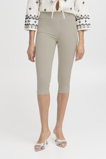 Keira Capri Trouser - Cement