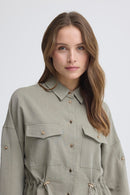 Diviso Shirt Jacket - Vetiver