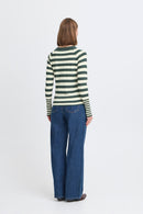 Mmorla Long Cuff Pullover - Green Gables Mix