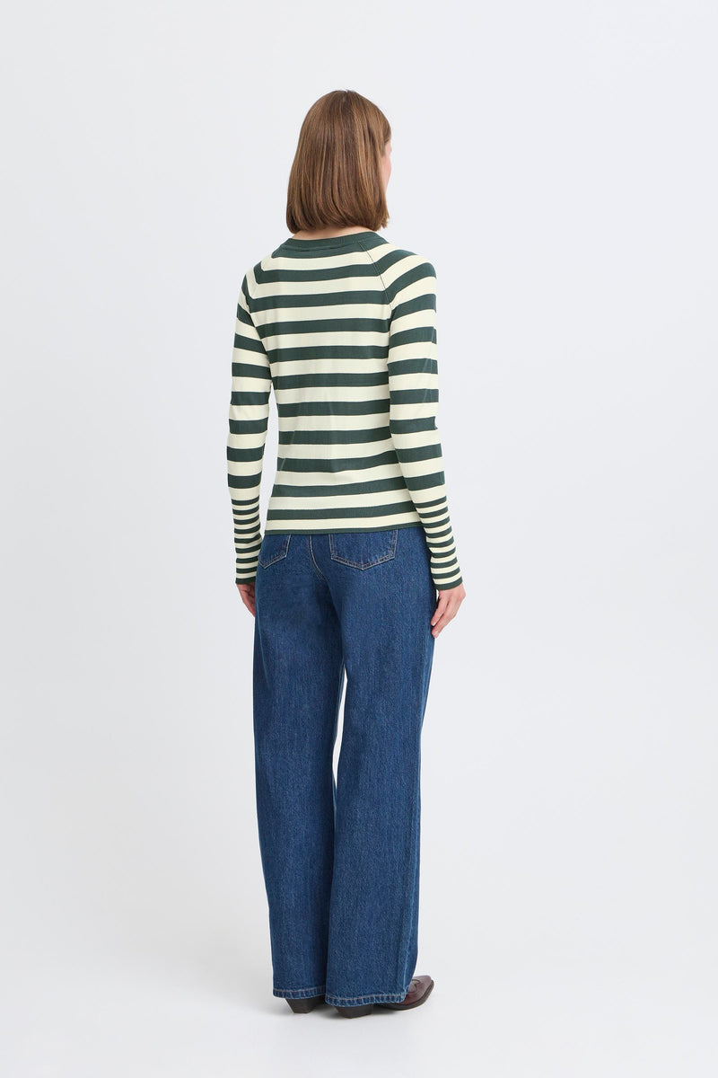 Mmorla Long Cuff Pullover - Green Gables Mix