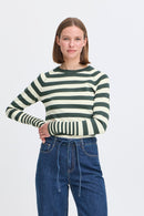 Mmorla Long Cuff Pullover - Green Gables Mix