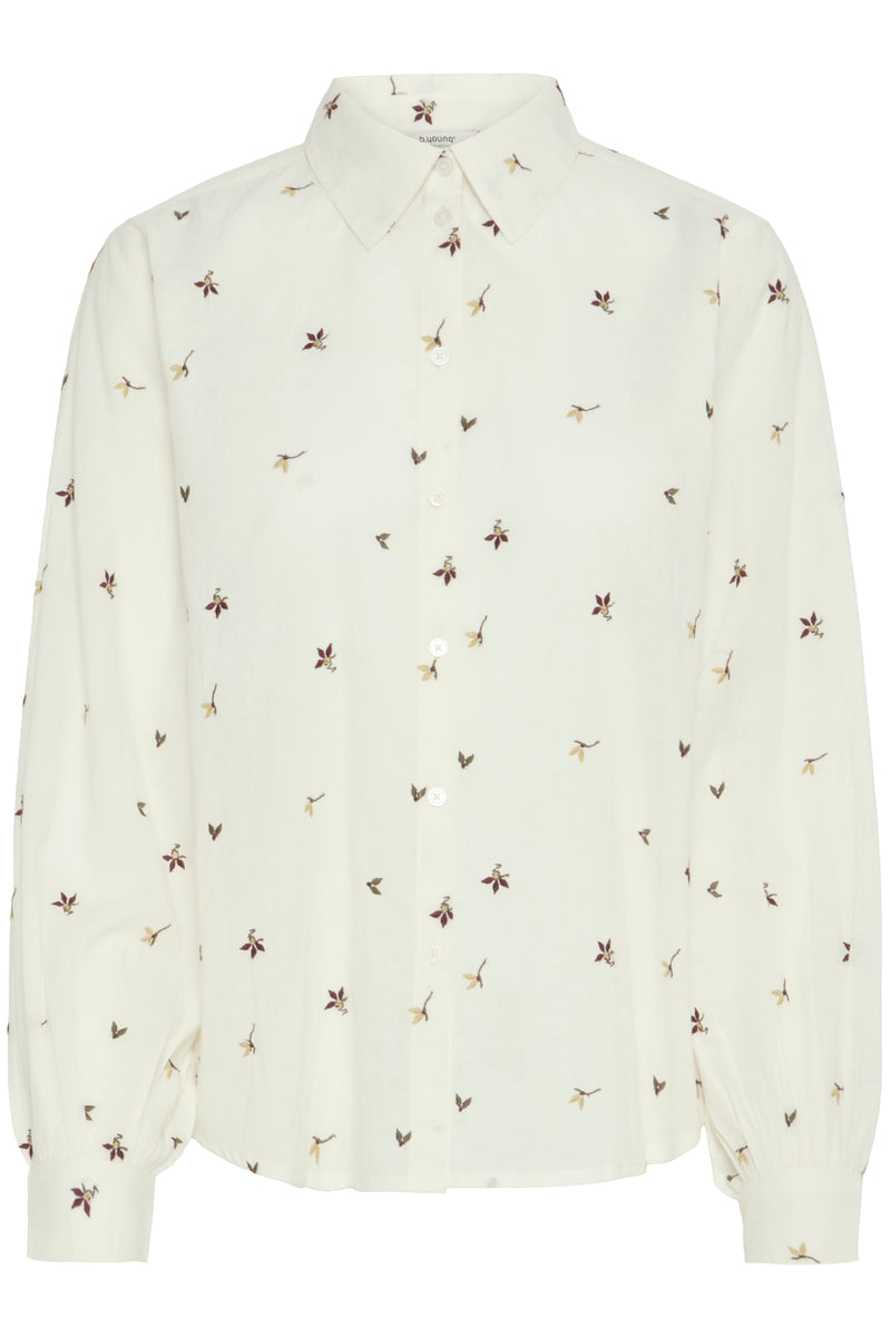 Jadis Long Sleeve Shirt - Multi Emb Flower