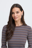 Tone Long Sleeve T-Shirt - Java Stripe