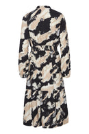 Ihamma Long Print Dress - Birch Mix