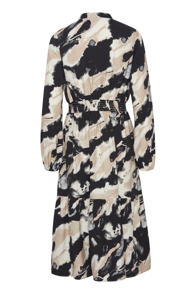 Ihamma Long Print Dress - Birch Mix