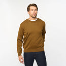 Plain Crew Neck Jumper - Nutmeg